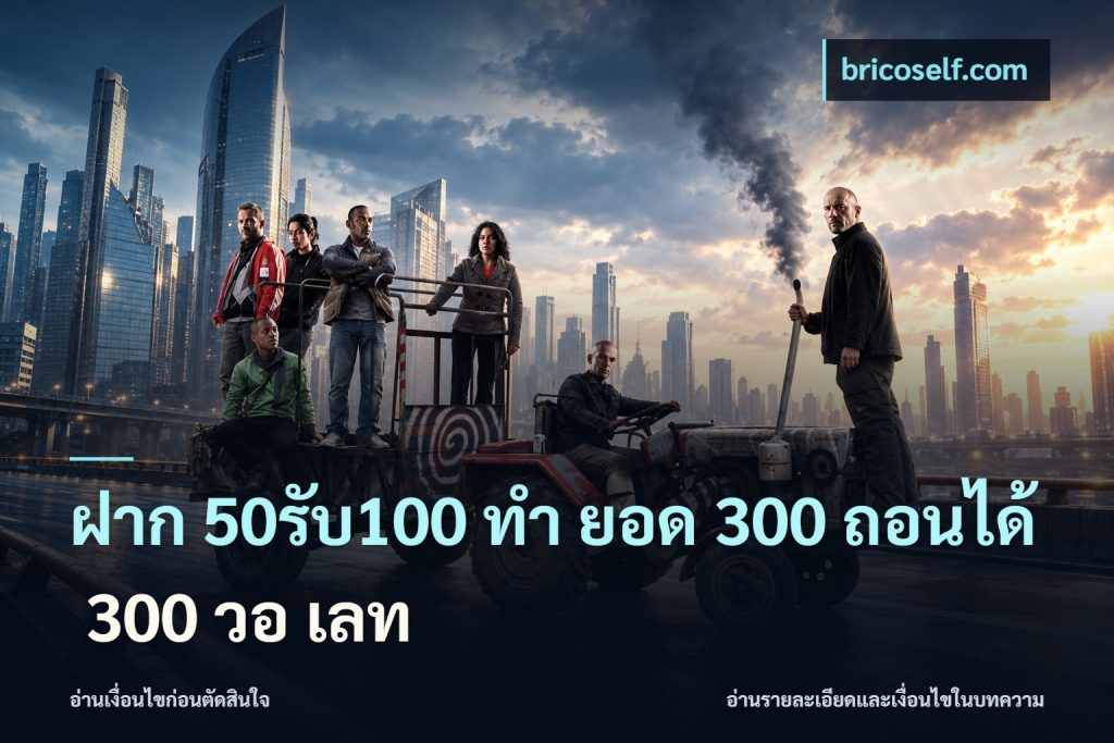 ฝาก 50รับ100 ทํา ยอด 300 ถอนได้ 300 วอ เลท