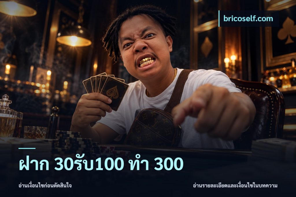 ฝาก 30รับ100 ทำ 300