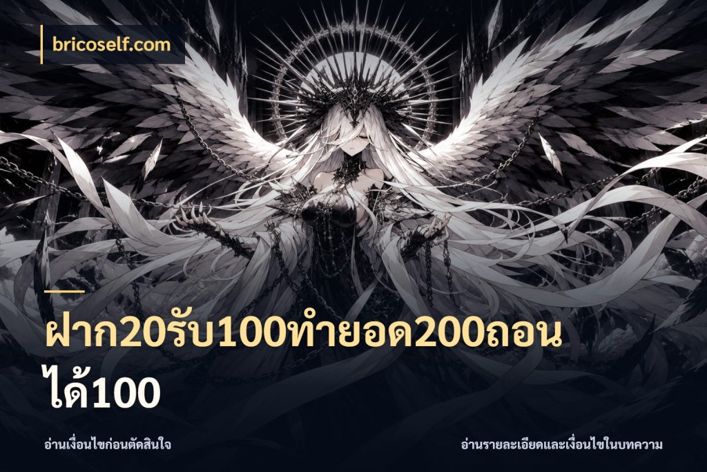 ฝาก20รับ100ทํายอด200ถอนได้100