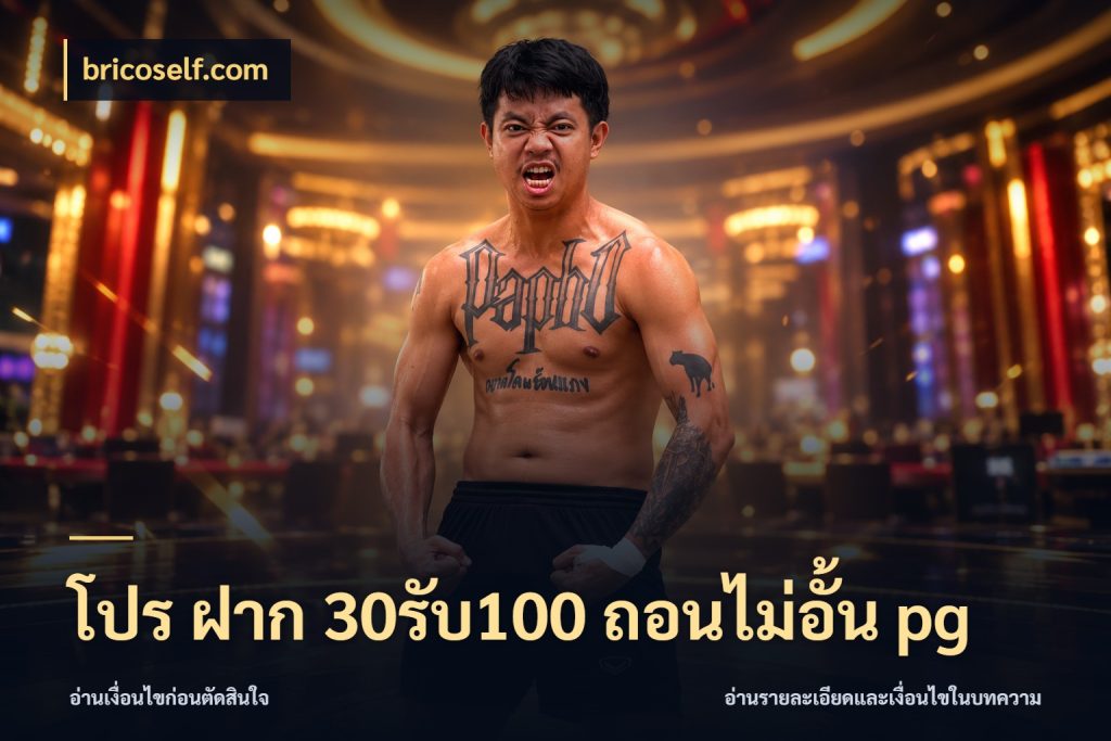 โปร ฝาก 30รับ100 ถอนไม่อั้น pg