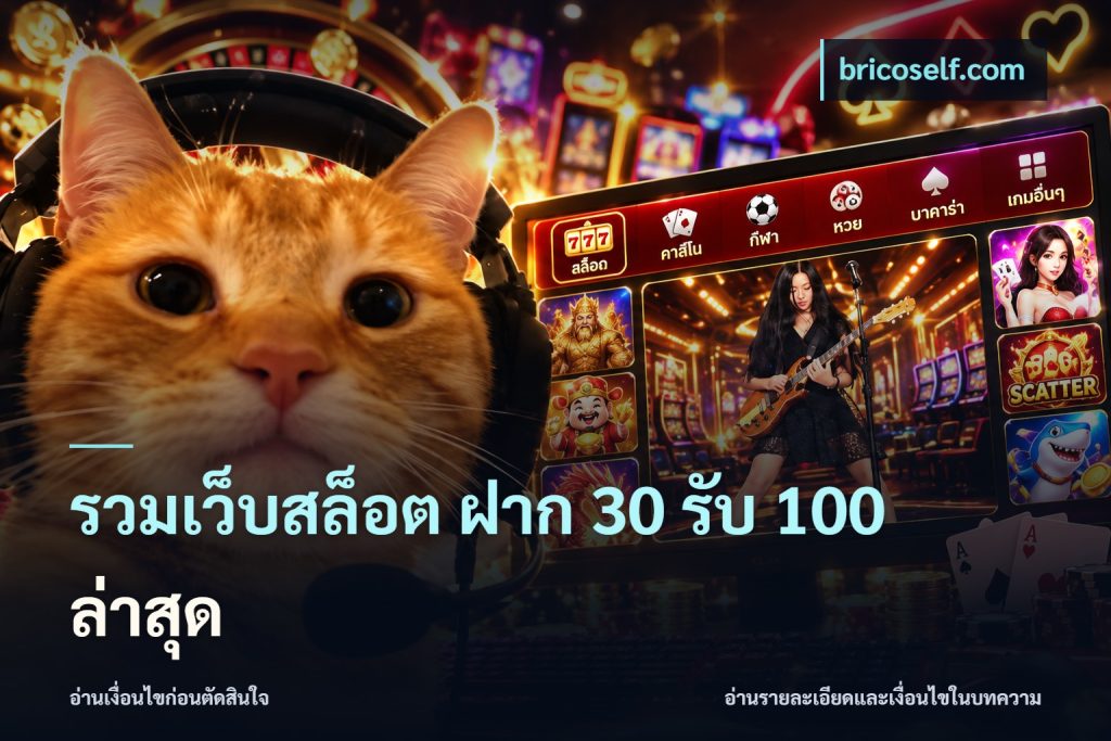 รวมเว็บสล็อต ฝาก 30 รับ 100 ล่าสุด