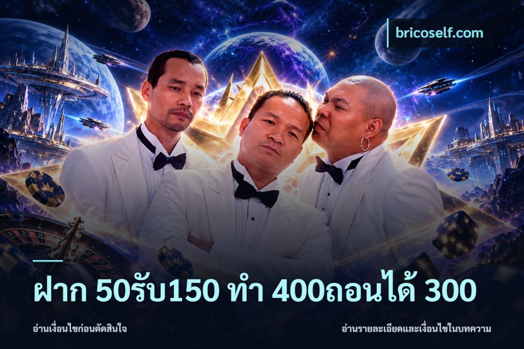 ฝาก 50รับ150 ทํา 400ถอนได้ 300