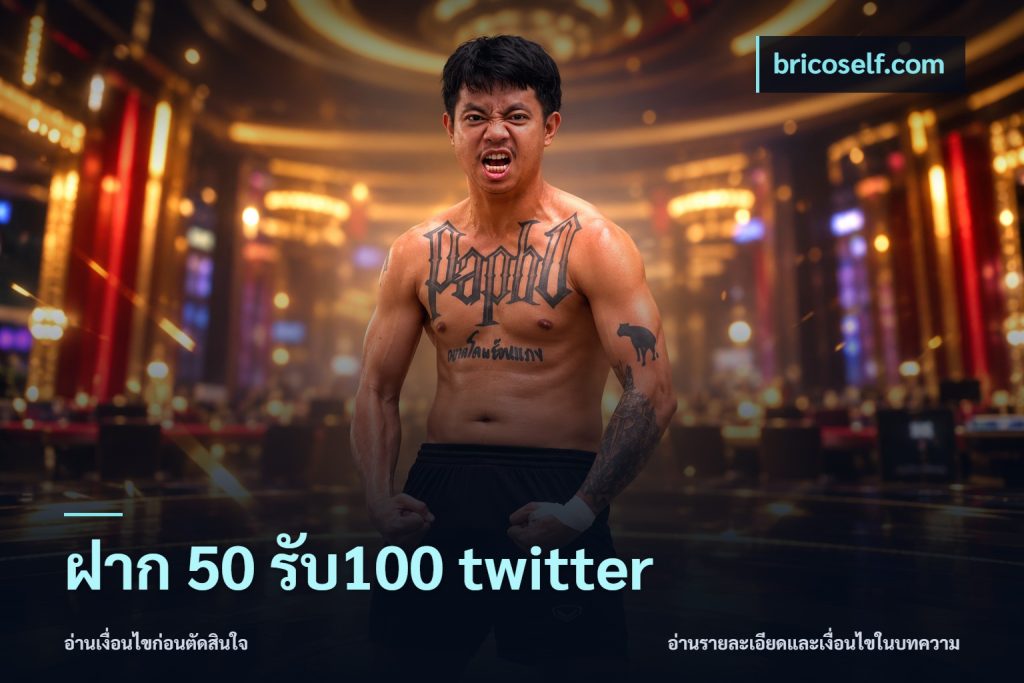 ฝาก 50 รับ100 twitter