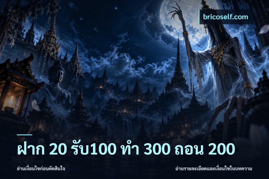 ฝาก 20 รับ100 ทํา 300 ถอน 200