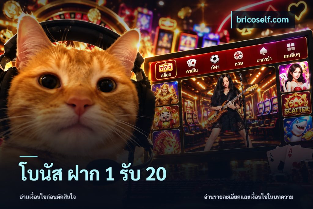 โบนัส ฝาก 1 รับ 20