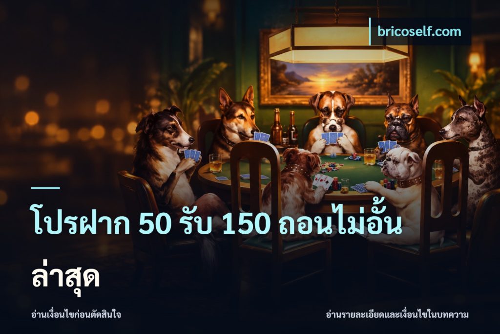 โปรฝาก 50 รับ 150 ถอนไม่อั้น ล่าสุด
