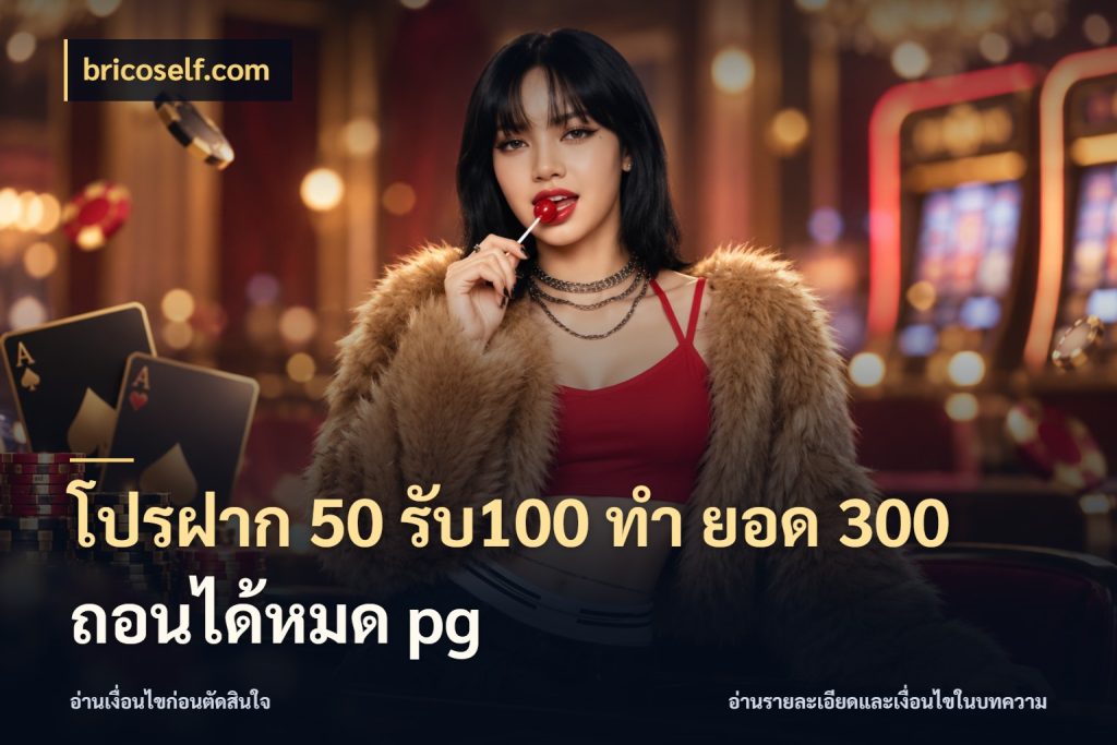 โปรฝาก 50 รับ100 ทํา ยอด 300 ถอนได้หมด pg