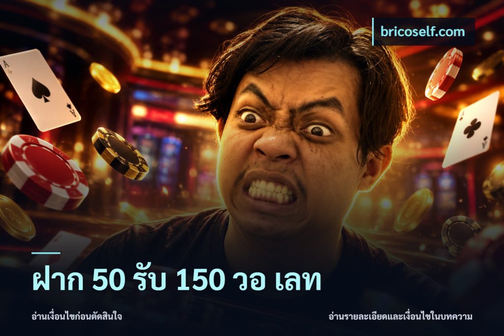 ฝาก 50 รับ 150 วอ เลท