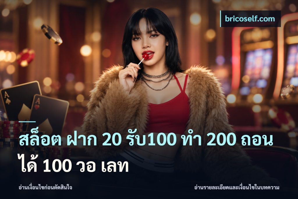สล็อต ฝาก 20 รับ100 ทํา 200 ถอนได้ 100 วอ เลท
