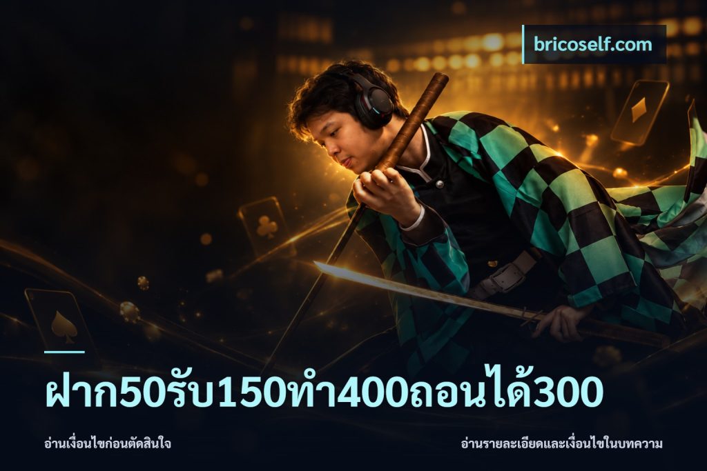 ฝาก50รับ150ทํา400ถอนได้300