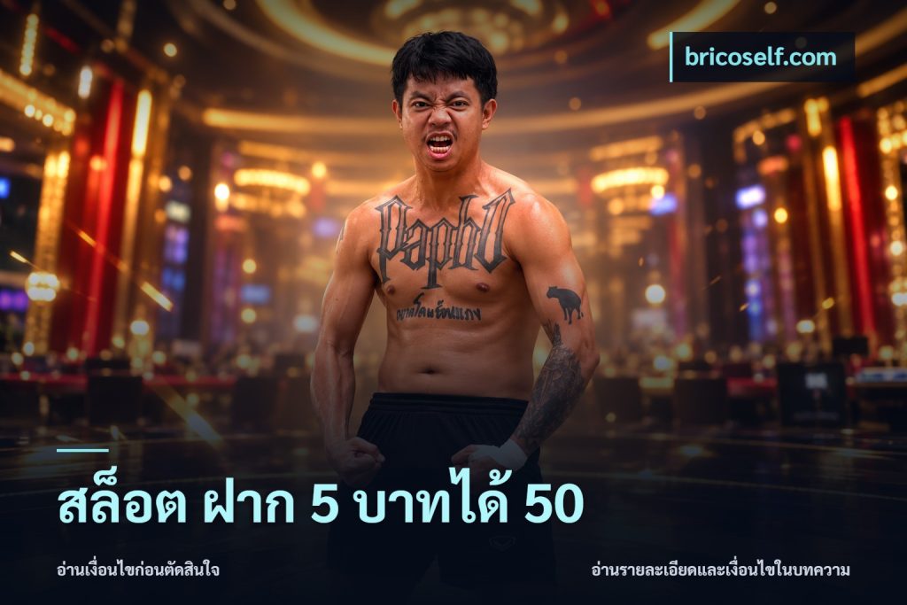 สล็อต ฝาก 5 บาทได้ 50