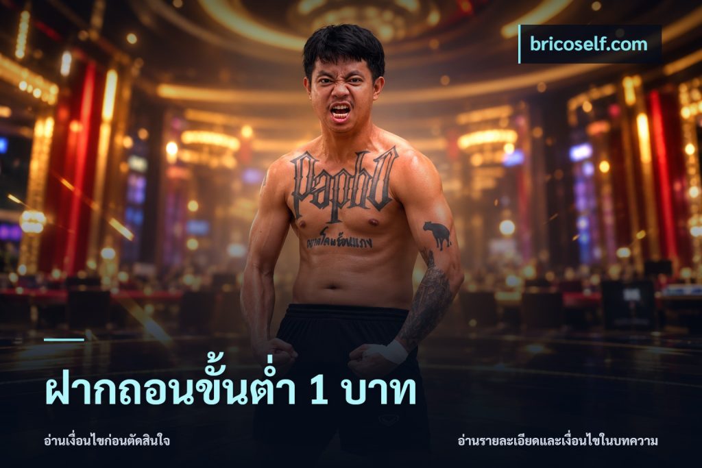 ฝากถอนขั้นต่ำ 1 บาท