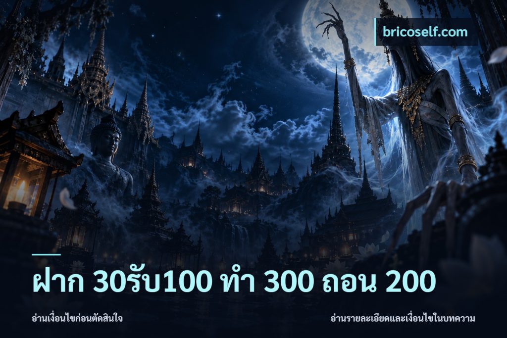 ฝาก 30รับ100 ทํา 300 ถอน 200