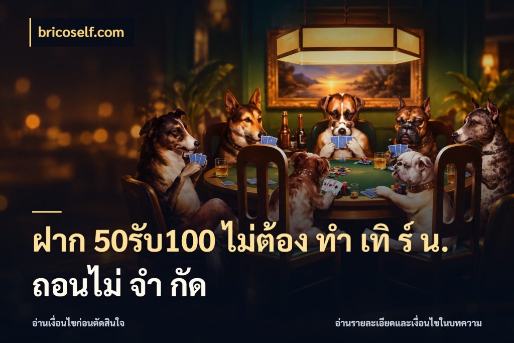 ฝาก 50รับ100 ไม่ต้อง ทํา เทิ ร์ น. ถอนไม่ จํา กัด
