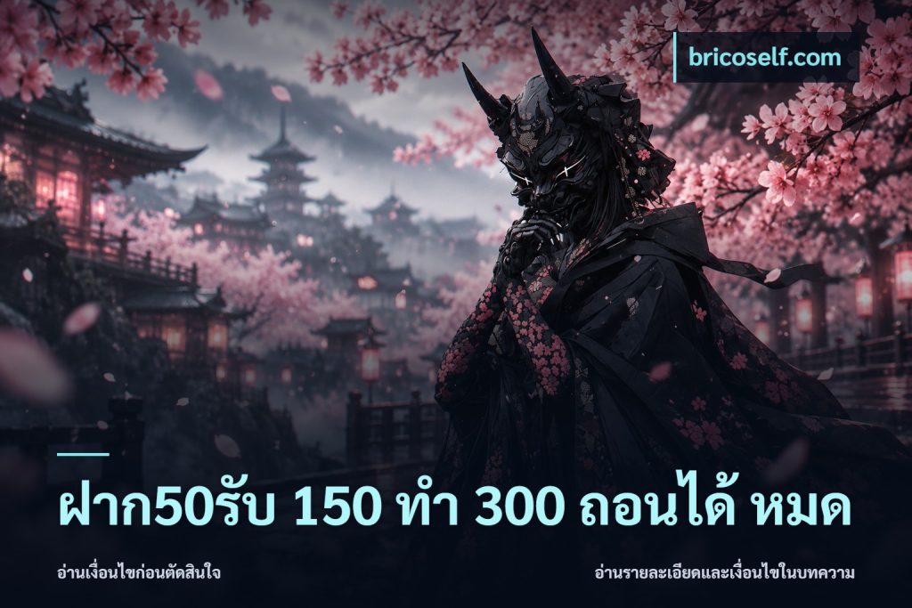 ฝาก50รับ 150 ทำ 300 ถอนได้ หมด
