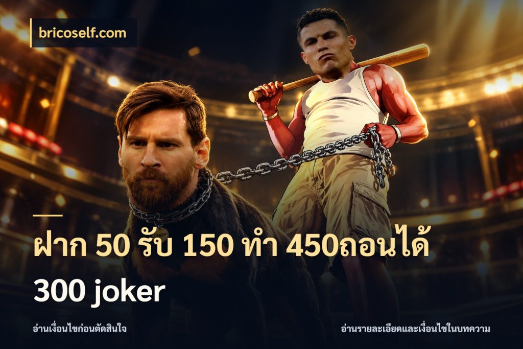 ฝาก 50 รับ 150 ทํา 450ถอนได้ 300 joker
