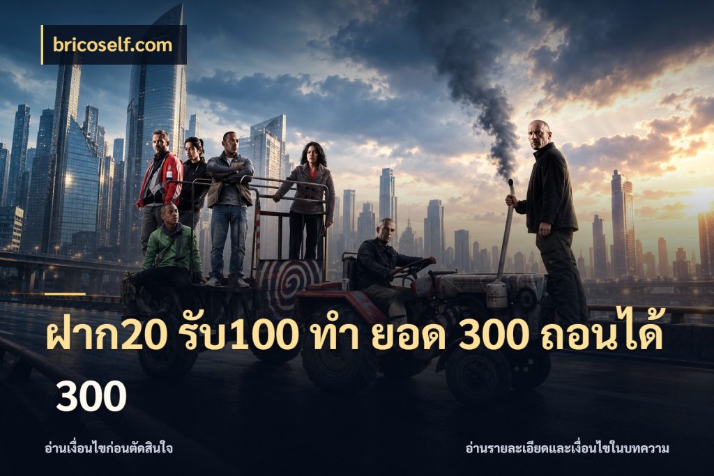 ฝาก20 รับ100 ทํา ยอด 300 ถอนได้ 300