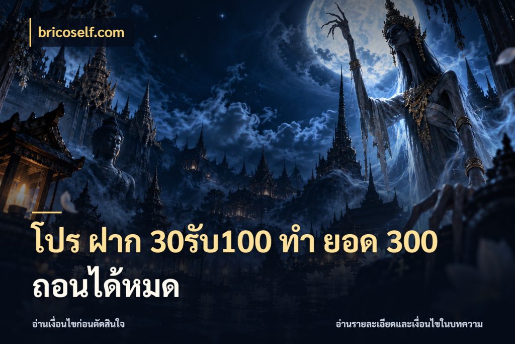 โปร ฝาก 30รับ100 ทํา ยอด 300 ถอนได้หมด