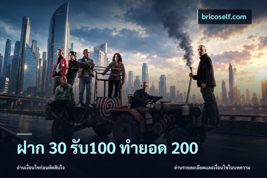 ฝาก 30 รับ100 ทำยอด 200