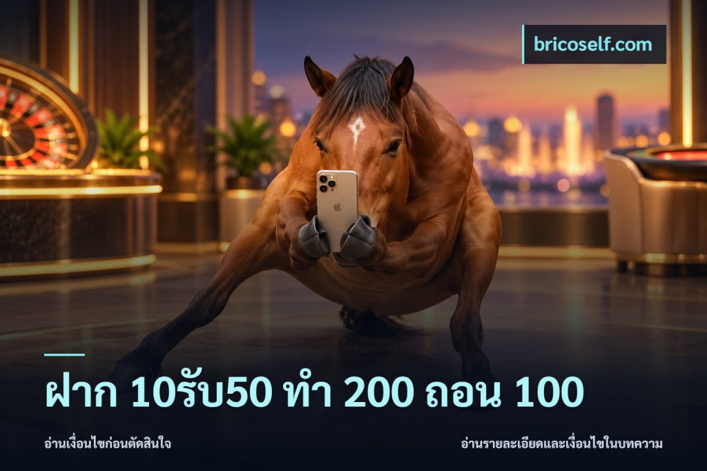 ฝาก 10รับ50 ทํา 200 ถอน 100